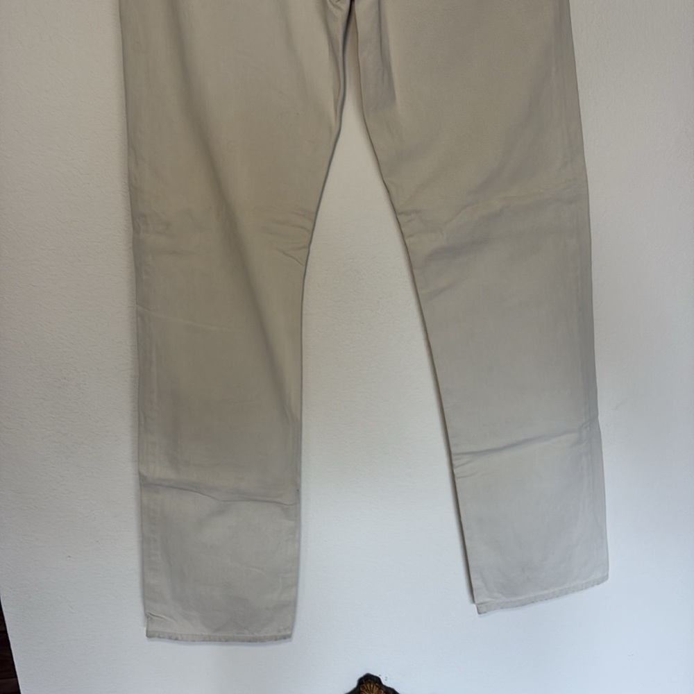 VINTAGE GAP Cream Boy Fit Pants Vintage size 10 long tall - Picture 5 of 5